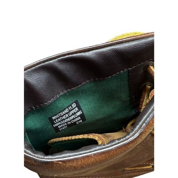 Polo Ralph Lauren Whitsand Duck Boots Mens Size US 11.5 D Brown Leather Lace Up - Picture 8 of 12